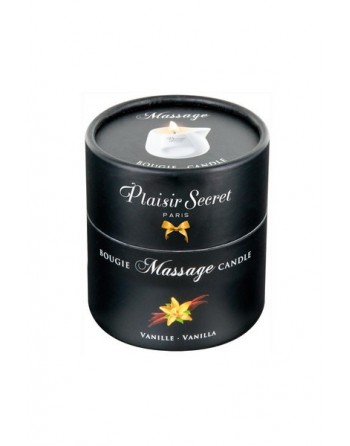 Bougie de massage Vanille Plaisir secret - 80 ml - les nuances du désir