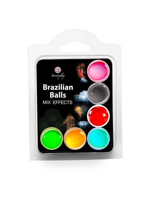 6 Brazilian Balls Differents effets 3701- les nuances du désir