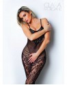 Le numéro 19 bodystocking Clara Morgane - Noir - les nuances du désir