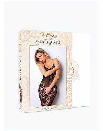 Le numéro 19 bodystocking Clara Morgane - Noir - les nuances du désir