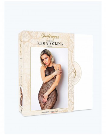 Le numéro 17 bodystocking Clara Morgane - Noir - les nuances du désir