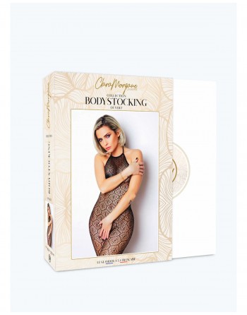 Le numéro 17 bodystocking Clara Morgane - Noir - les nuances du désir