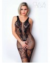 Le numéro 14 bodystocking Clara Morgane - Noir - les nuances du désir