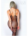 Le numéro 14 bodystocking Clara Morgane - Noir - les nuances du désir