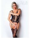 Le numéro 10 bodystocking Clara Morgane - Noir - les nuances du désir