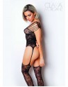 Le numéro 10 bodystocking Clara Morgane - Noir - les nuances du désir