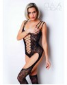 Le numéro 9 bodystocking Clara Morgane - Noir - les nuances du désir