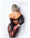 Le numéro 5 bodystocking Clara Morgane - Noir - les nuances du désir