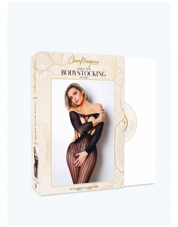 Le numéro 5 bodystocking Clara Morgane - Noir - les nuances du désir