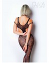 Le numéro 3 bodystocking Clara Morgane - Noir - les nuances du désir