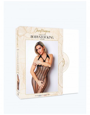 Le numéro 1 bodystocking Clara Morgane - Noir - les nuances du désir