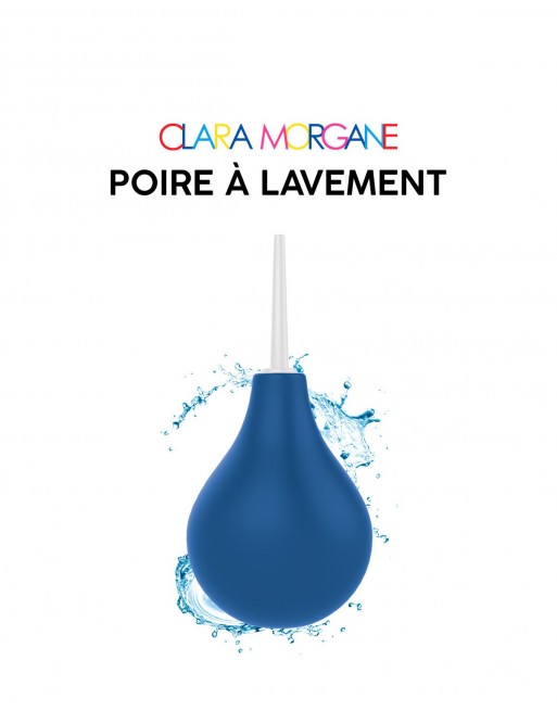 Poire à lavement Clara Morgane - Bleue - les nuances du désir