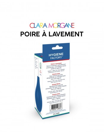 Poire à lavement Clara Morgane - Bleue - les nuances du désir