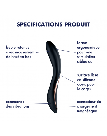 Rrrolling Stimulateur point G Satisfyer - Noir - les nuances du désir