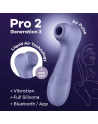 Pro 2 Génération 3 Air pluse Connect App et vibration - Lila Satisfyer - les nuances du désir