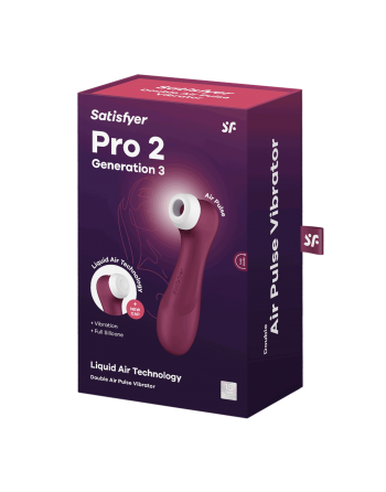 Pro 2 Génération 3 Air pluse - Bordeaux Satisfyer - les nuances du désir