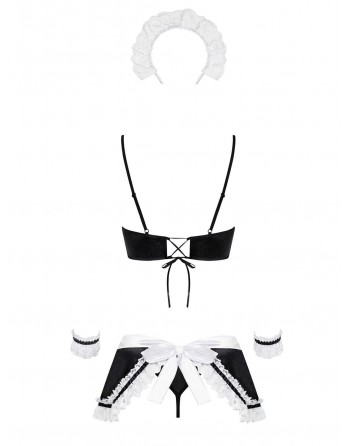 Costume de soubrette Maid set - Noir - Obsessive - les nuances du désir