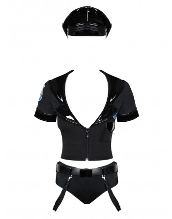 Costume 6 pièces Police set - Noir - Obsessive - les nuances du désir