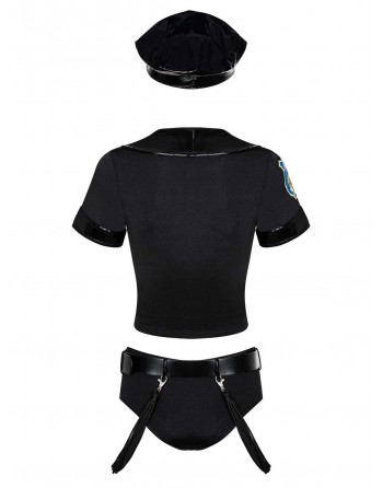 Costume 6 pièces Police set - Noir - Obsessive - les nuances du désir