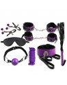 Secret Bondage : Ensemble BDSM 8 pcs 6197 - Noir et Violet