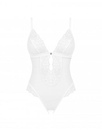 Body ouvert Heavenlly - Blanc - les nuances du désir