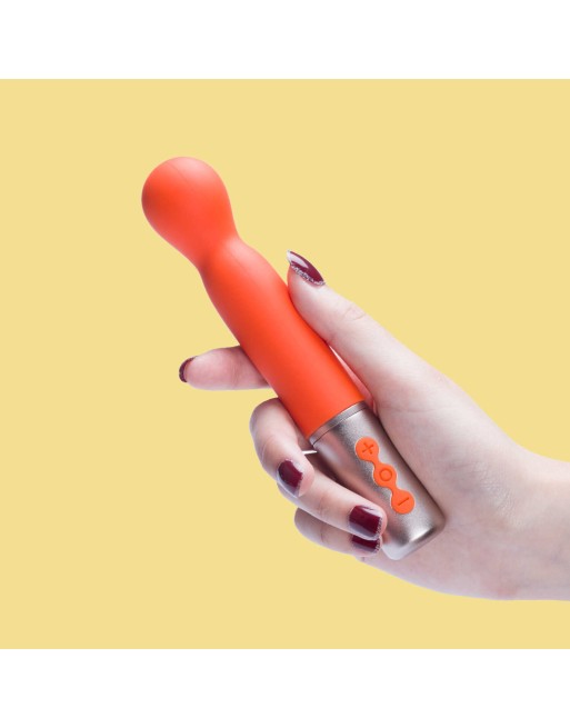 The naughty collection - Vibromasseur à tête interchangeable Orange Partschinite  - les nuances du désir