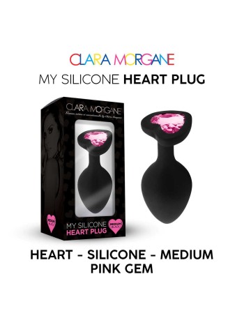My Silicone Heart Plug - Gem rose - les nuances du désir