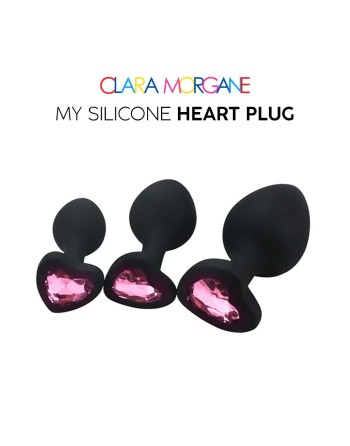 My Silicone Heart Plug - Gem rose - les nuances du désir