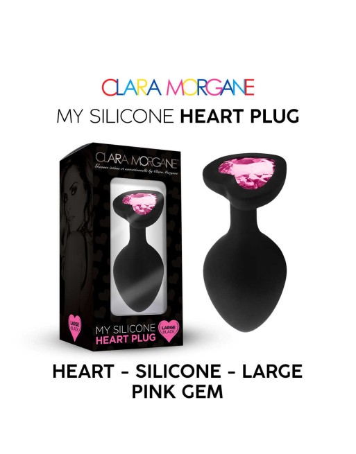 My Silicone Heart Plug - Gem rose - les nuances du désir