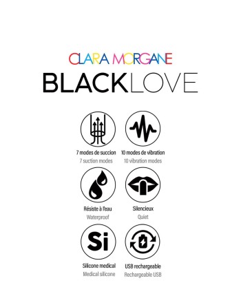 Stimulateur clitoridien Black love - les nuances du désir