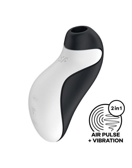 Stimulateur clitoridien et vibromasseur Orca - Noir Satisfyer - les nuances du désir