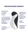 Stimulateur clitoridien et vibromasseur Orca - Noir Satisfyer - les nuances du désir