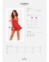 Lacelove babydoll et String - Rouge