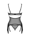 Corset et string Sherila  - noir - les nuances du désir