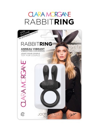 Rabbit Ring Clara Morgane - Noir - les nuances du désir