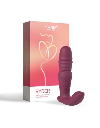 Ryder - Vibromasseur et va et vient double stimulation avec application - les nuances du désir