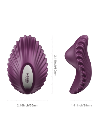 Vibromasseur magnétique contrôlé par application - Pearl Violet - les nuances du désir