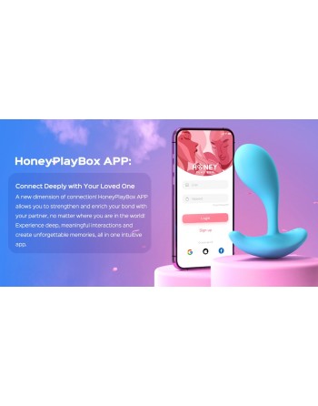 Vibromasseur avec application pour le point G et le clitoris - Loli Bleu - les nuances du désir