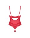 Body ouvert Ingridia  - Rouge - les nuances du désir