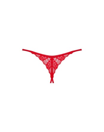 String ouvert Ingridia - Rouge - les nuances du désir
