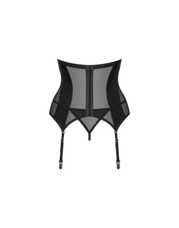 Corset et string Chic Amoria - Noir - les nuances du désir