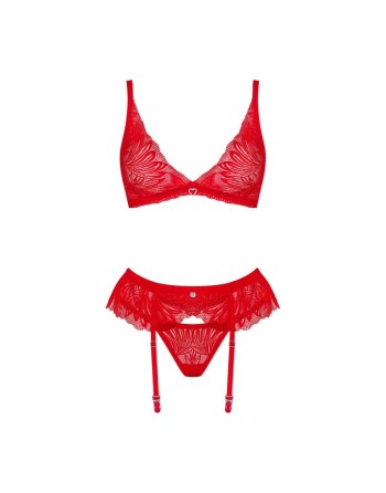 Ensemble Chilisa 3 pièces - Rouge - les nuances du désir