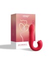 JOI THRUST 2 rouge - Vibromasseur point G - lèche-clitoris - va et vient contrôlé par application - les nuances du désir