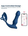 Vibromasseur de prostate va et vient contrôlé par application Cyrus - Bleu - les nuances du désir