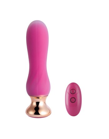 Plug anal vibrant télécommandé incurvé Pink holic - Rose - les nuances du désir