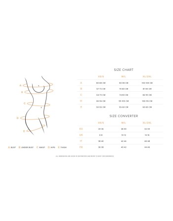 Babydoll et String Donarella - Noire - NP - les nuances du désir