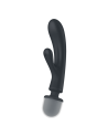 Triple lover Rabbit et Wand Satisfyer - Noir - les nuances du désir