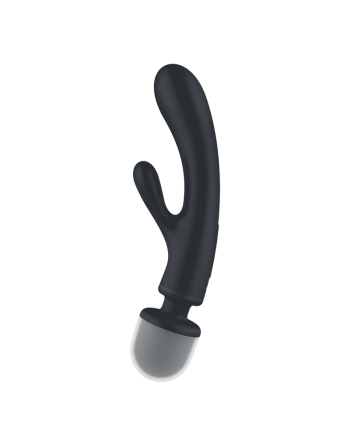 Triple lover Rabbit et Wand Satisfyer - Noir - les nuances du désir