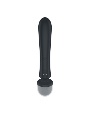 Triple lover Rabbit et Wand Satisfyer - Noir - les nuances du désir