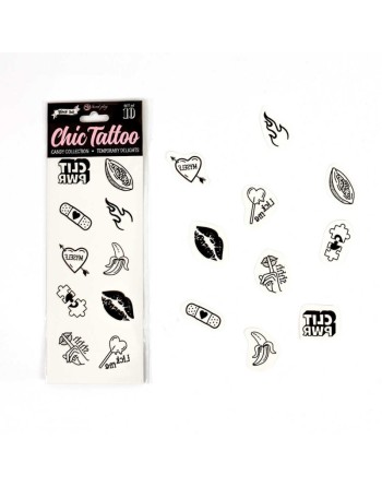 Tatouages temporaires pack de 10 - Candy collection - les nuances du désir